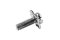 [E] น็อตยึดสายไฟ สแตนเลสชุบนิกเกิ้ล M3x10 mm พร้อมแหวนทรงสี่เหลี่ยม ขนาด 7x7 mm